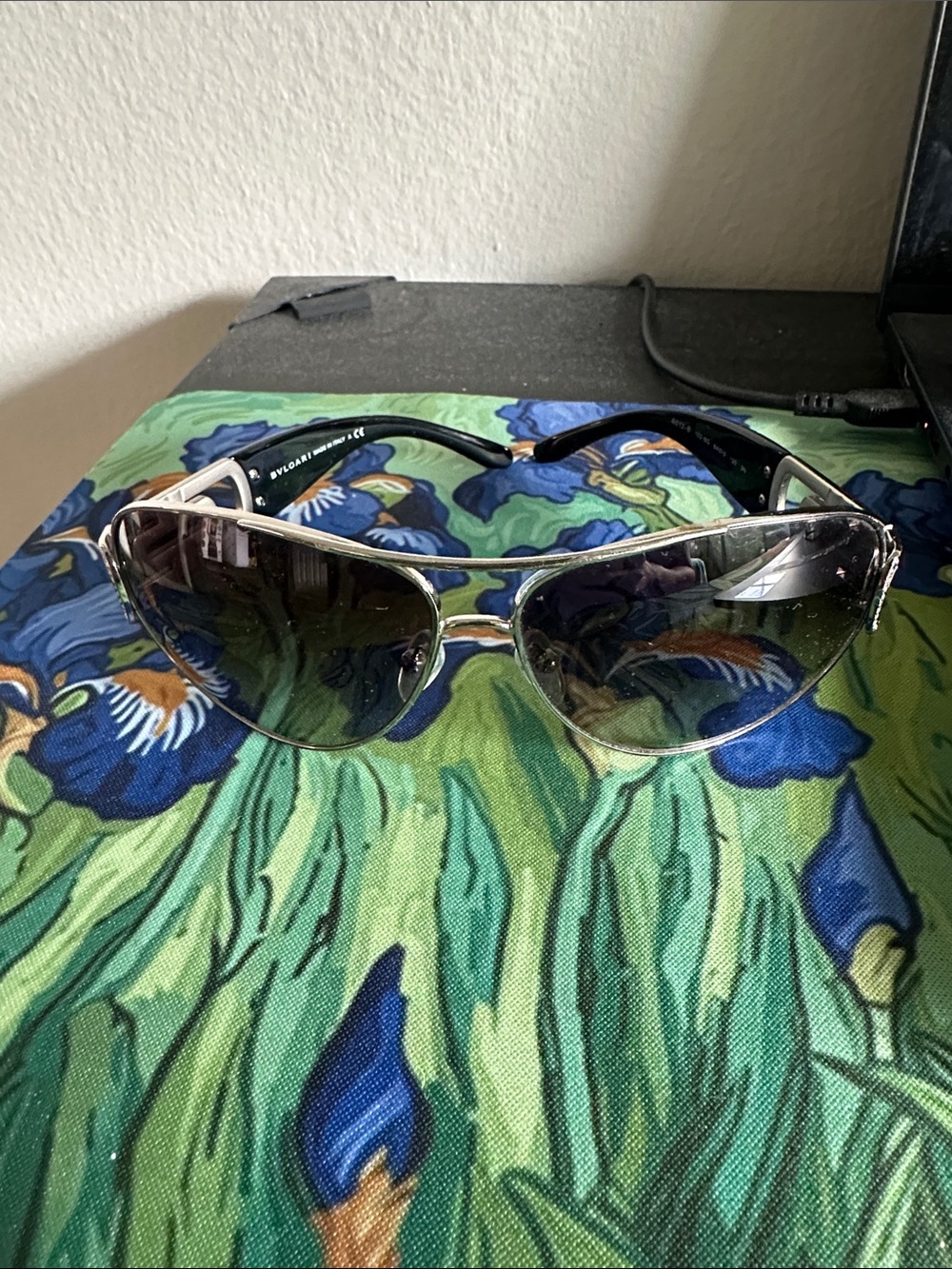 Bulgari aviator Sunglasses with diamonds frame